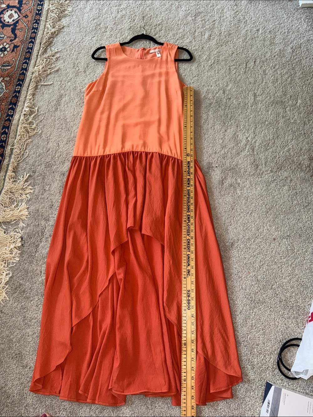 Anthropologie Hutch Colorblock Asymmetrical Dress Size M - Picture 10 of 13